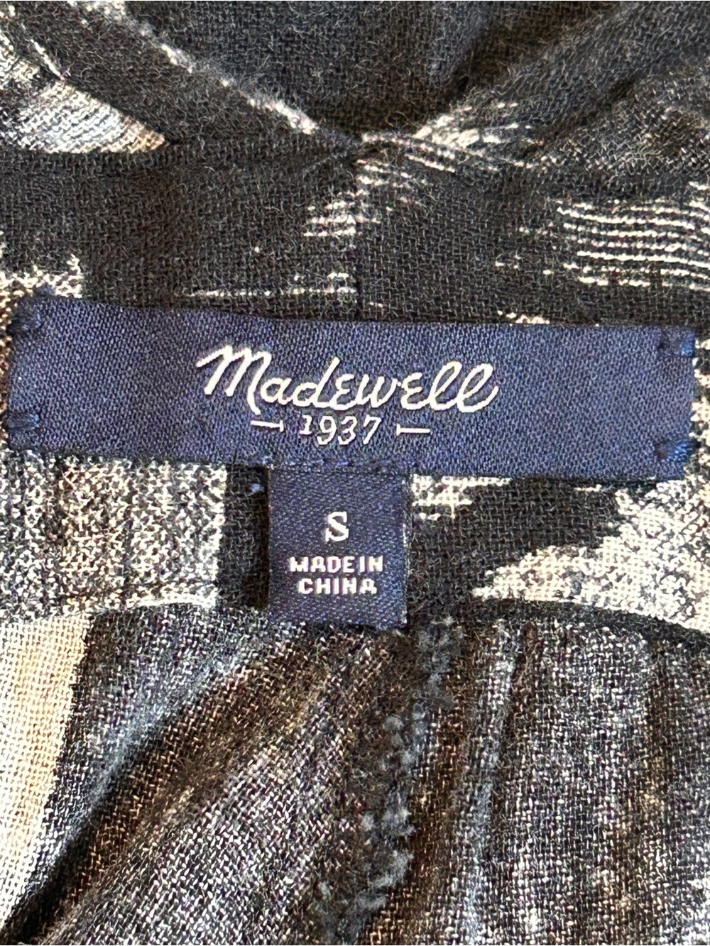 Madewell Black & White Geometric Halter Tie-Waist Jumpsuit - Picture 3 of 14